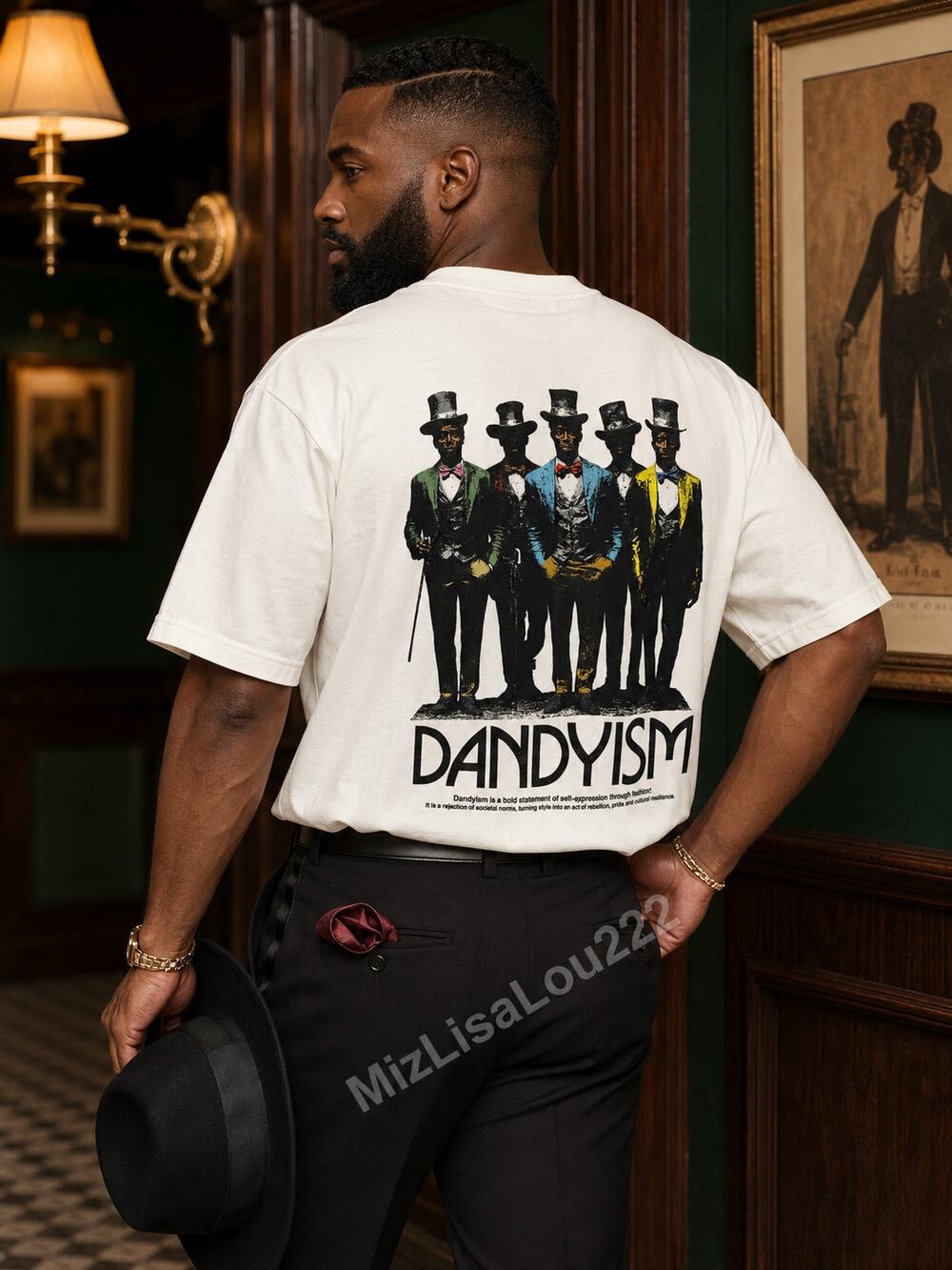 Modern Dandy Dandyism Graphic Tee White Heavyweight Streetwear  LARGE NEW